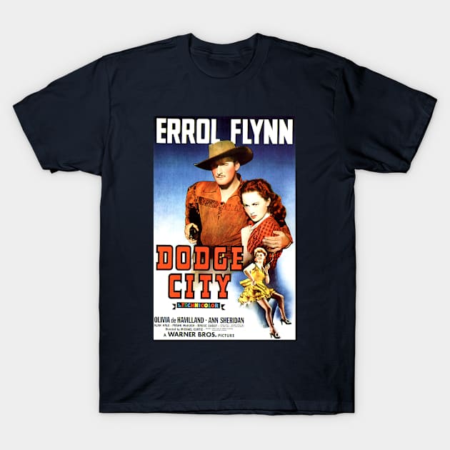 Classic Western Movie Poster - Dodge City T-Shirt by Starbase79